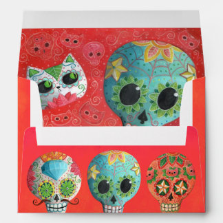 The Day of The Dead Sugar Skulls Envelope