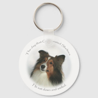 The Day Shelties Were Created Keychain
