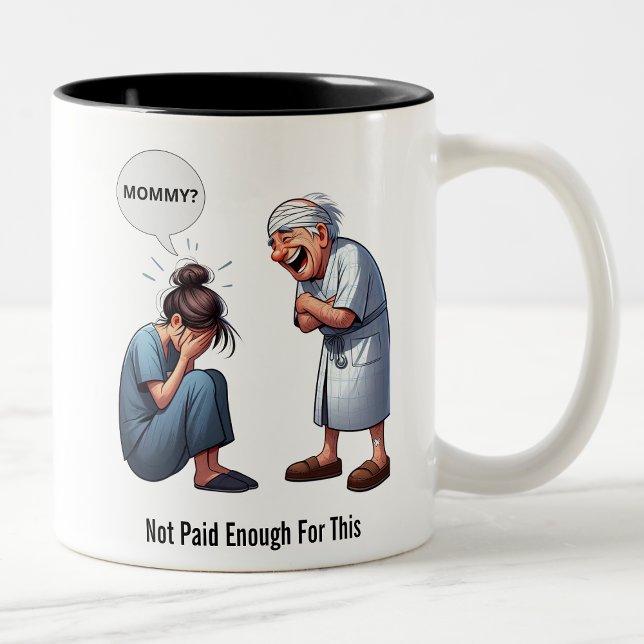 The Day the Nurse Snapped Two-Tone Coffee Mug (Creator Uploaded)