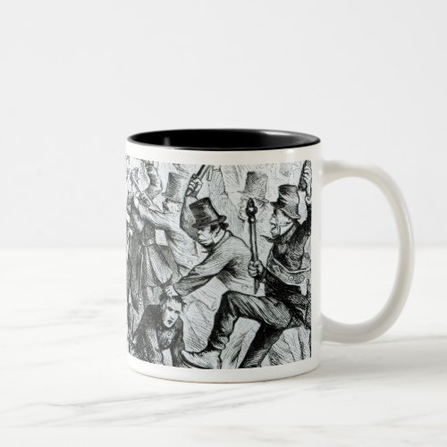The Day We Celebratefrom Harpers Weekly1867 Two_Tone Coffee Mug