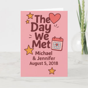 The Day We Met – Couple Card