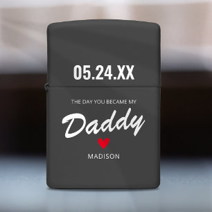 The Day You Became My Daddy l New Dad Zippo Lighter