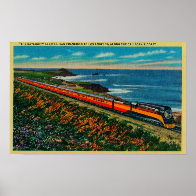 The Daylight Limited Train on California Poster (Front)