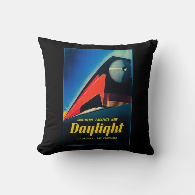 The Daylight Train Promotional Poster Throw Pillow (Front)