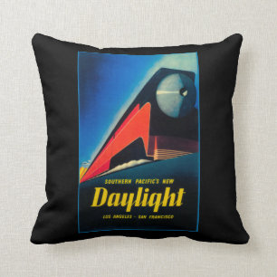 The Daylight Train Promotional Poster Throw Pillow