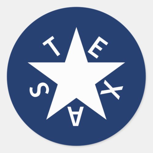 The De Zavala Stickers Republic of Texas flag