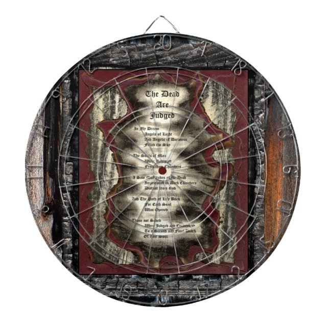 The Dead Are Judged Dart Board (Front)