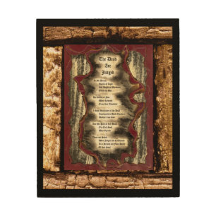 The Dead Are Judged Wood Wall Decor