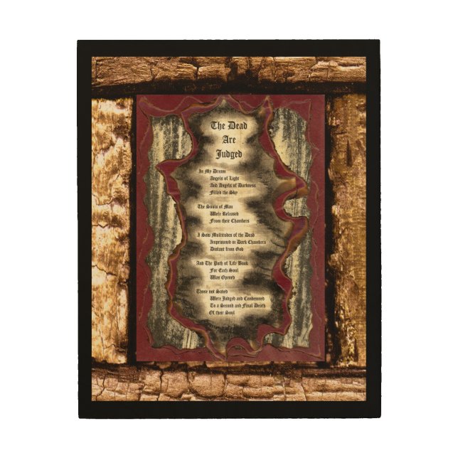 The Dead Are Judged Wood Wall Decor (Front)