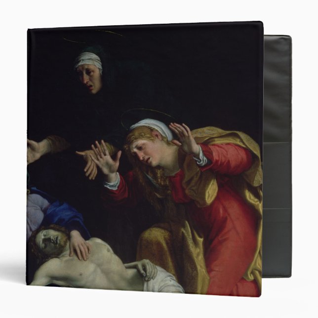 The Dead Christ Mourned , c.1604 3 Ring Binder (Front/Inside)