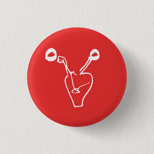 The Dead Ovaries Logo Button (Front)