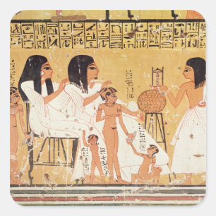 The dead, their family and their servants square sticker