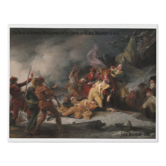 The Death of General Montgomery Canvas