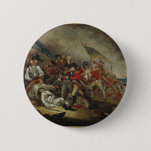 The Death Of General Warren At Bunker Hill Button