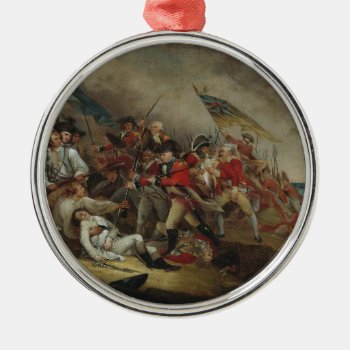 The Death Of General Warren At Bunker Hill Metal Ornament by NeedThreads at Zazzle