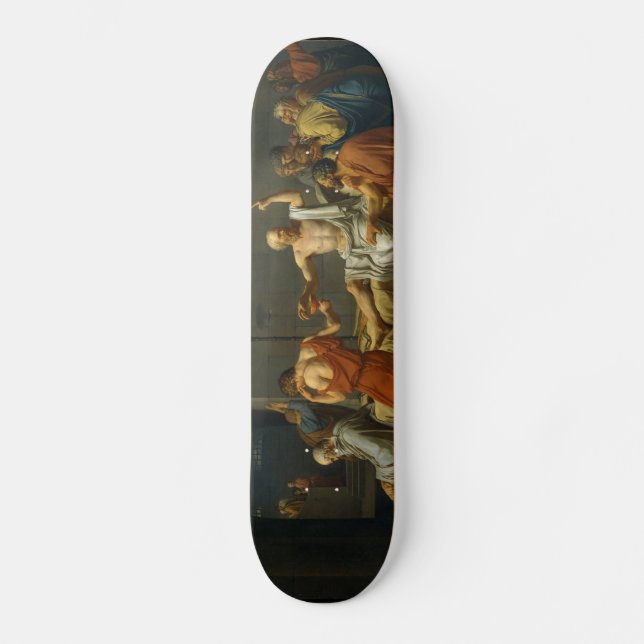 The Death of Socrates by Jacques-Louis David 1787 Skateboard (Front)