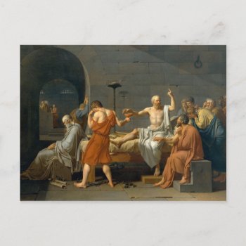 The Death Of Socrates By Jacques-louis David Postcard by ThinxShop at Zazzle