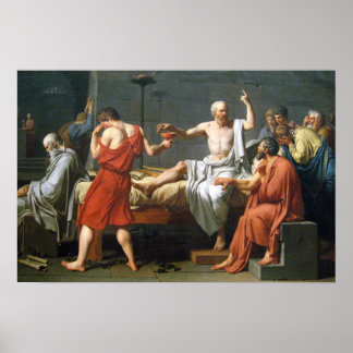 The Death of Socrates by  Jacques-Louis David Poster