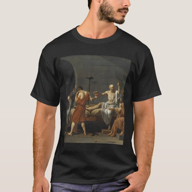 The Death Of Socrates By Jacques-Louis David T-Shirt (Front)