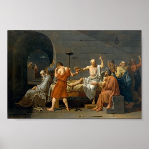 The Death of Socrates _ Jacques_Louis David Poster