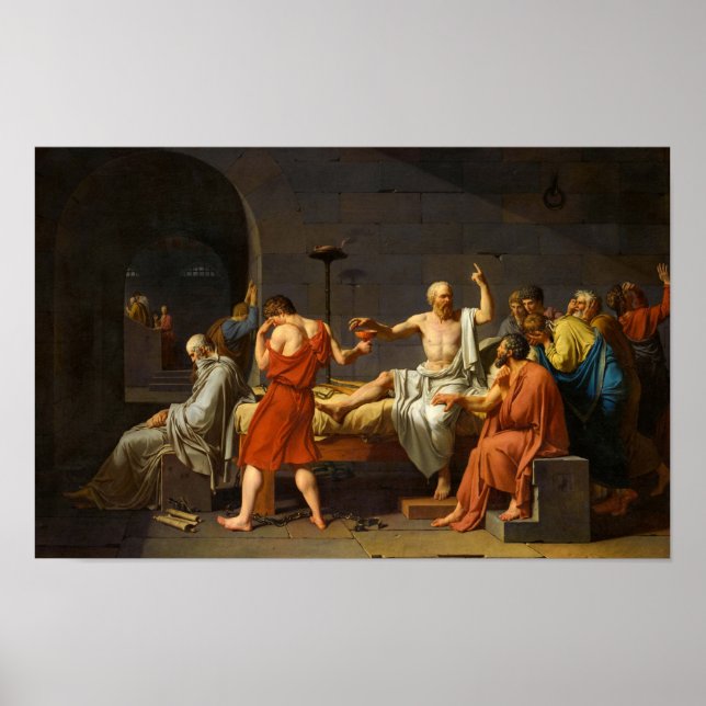 The Death of Socrates, La Mort de Socrate, 1787 Poster (Front)