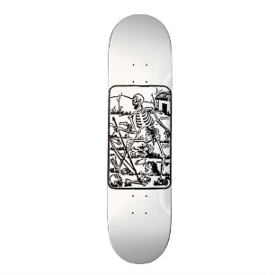 The Death - Old Indian Asian Tarot Card Skateboard