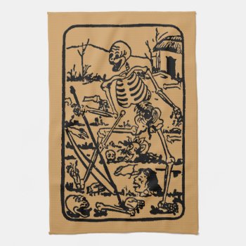 The Death - Old Indian / Asian Tarot Card Towel by andersARTshop at Zazzle