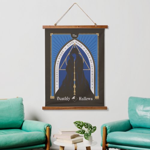 The Deathly Hallows Cloak Wand  Stone Hanging Tapestry