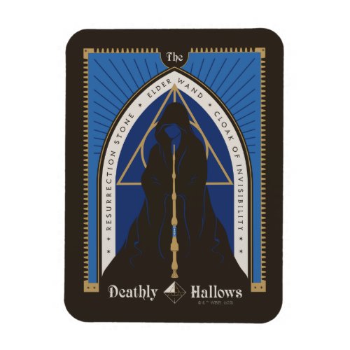 The Deathly Hallows Cloak Wand  Stone Magnet