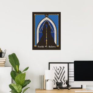The Deathly Hallows Cloak, Wand, & Stone Poster