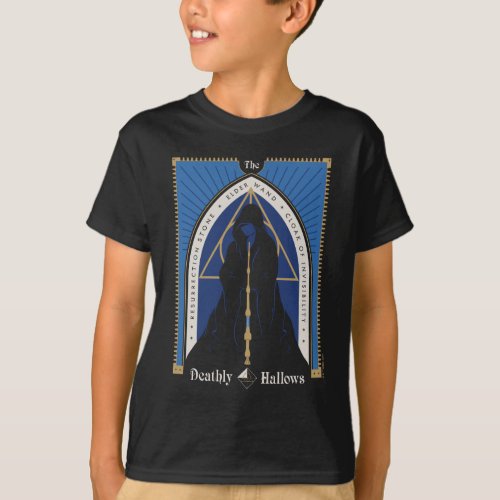 The Deathly Hallows Cloak Wand  Stone T_Shirt
