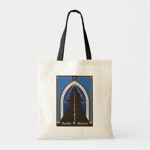 The Deathly Hallows Cloak Wand  Stone Tote Bag