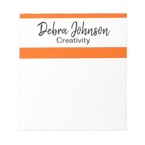 The Debra Professional Classic Modern Stripes Notepad