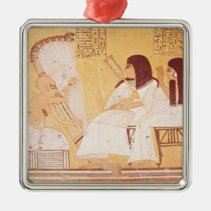 The deceased and his wife metal ornament