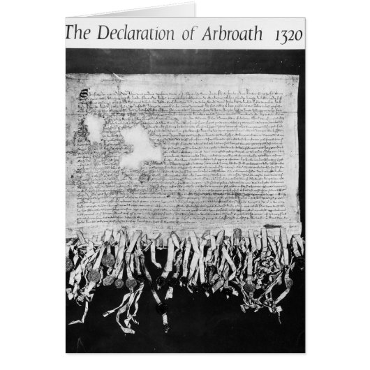 The Declaration of Arbroath, 6 April 1320 Cards (Front)