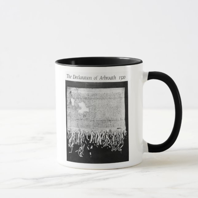 The Declaration of Arbroath, 6 April 1320 Mug (Right)