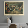 The Declaration of Independence, 1850, Restored Canvas Print