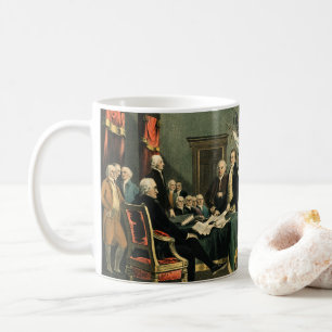 The Declaration of Independence, 1850, Restored Coffee Mug