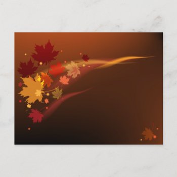 The Decorative Natural Autumn Postcard Design. by Taniastore at Zazzle