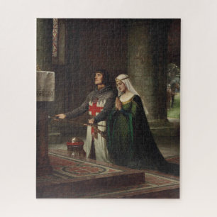 The Dedication (Medieval Knight and His Lady) Jigsaw Puzzle