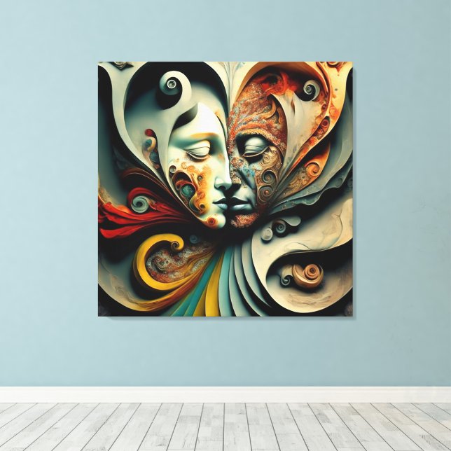 THE DEEPEST LOVE CANVAS PRINT (Insitu(Wood Floor))
