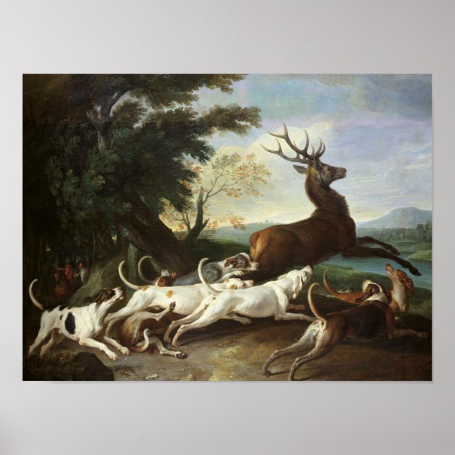 The Deer Hunt, 1718 Poster (Front)