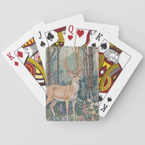 The Deer of Wildflower Woodlands Poker Cards