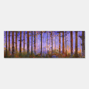 The Deer’s Secret Path  -  Wide Woodland Landscape Sign