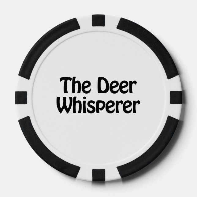 the deer whisperer poker chips (Front)