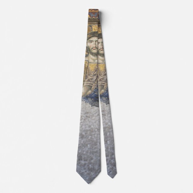 The Deesis Mosiac Upper Gallery Hagia Sophia Neck Tie (Front)