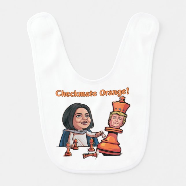 The Defeat Of The Orange King Baby Bib (Front)