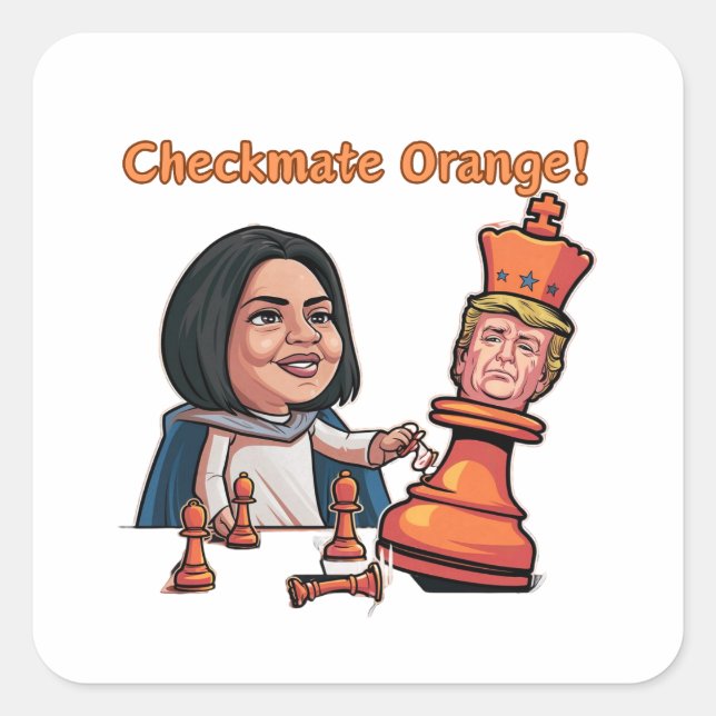 The Defeat Of The Orange King Square Sticker (Front)