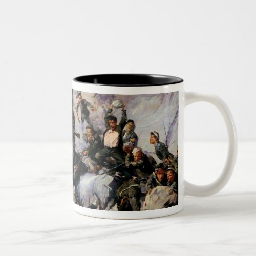 The Defence of the Eagle Aerie Two_Tone Coffee Mug