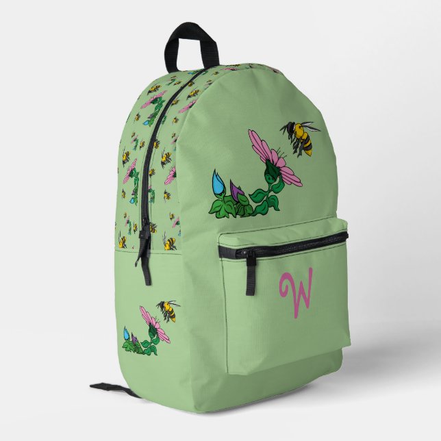 The Defender Printed Backpack (Back Corner Left)
